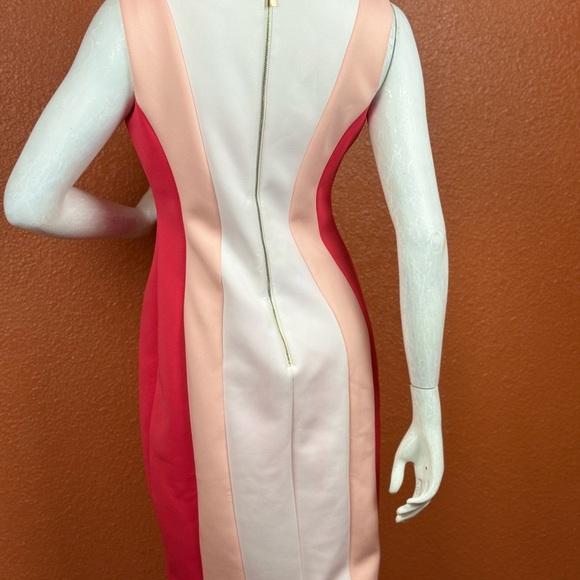 Calvin Klein Elegant Colorblock Sleeveless Sheath Dress Size 10 E54 - Picture 6 of 16